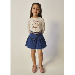 FALDA CON CINTURON REF 4905 DENIM
