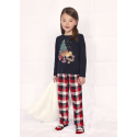 PIJAMA NAVIDAD NIÑA REF 4778 MARINO