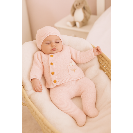 LOSAN CONJUNTO DE SUDADERA REF 12V-8013 ROSA PASTASTEL
