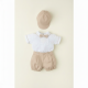 CONJUNTO BORDINO REF 1379 BEIGE-BLANCO