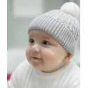 GORRO EN HILO REF 081 GRIS