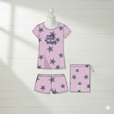 PIJAMA JUNIOR NIÑA REF 21G-P002AL LILA