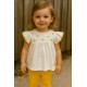 CONJUNTO BABY NIÑA REF 318-1013 BLANCO-AMARILLO