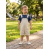 BRAGA + CAMISETA ZIPPY REF 23009 AZUL-BEIGE