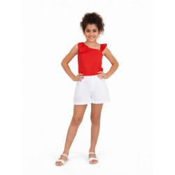CONJUNTO NIÑA REF 5158 ROJO-BLANCO