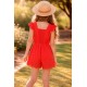 MAYORAL MONO BORDADO CHICA REF 6829 CARMIN