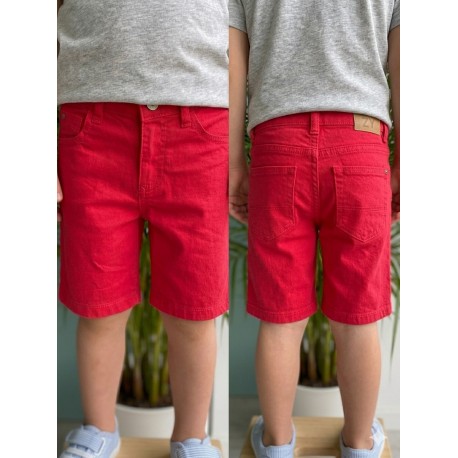 BERMUDA NIÑO ZIPPY REF 215-9904ZT ROJO