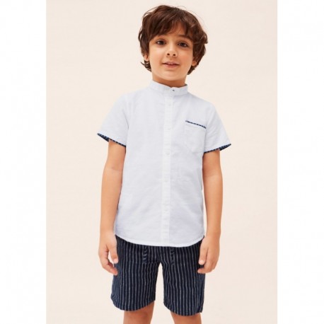 CONJUNTO EN LINO NIÑO REF 3240 MARINO