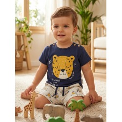CONJUNTO ESTAMPADO TIGRE BABY NIÑO LOSAN REF 117-8017AL