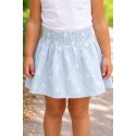 FALDA ZIPPY REF 23010 RAYAS CELESTE