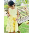 VESTIDO OJALILLO REF 3068 AMARILLO