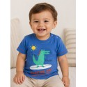 CAMISETA AÑIL MANGA CORTA BABY NIÑO LOSAN REF 017-1017AL
