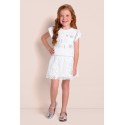 CONJUNTO MILON NIÑA REF 14104 BLANCO