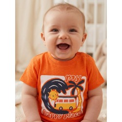 CAMISETA BABY NIÑO REF 317-1026 NARANJA