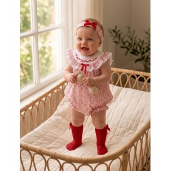 MAMELUCO BORDINO NIÑA REF 5996 ROJO