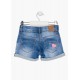 SHORT BORDADO CORAZONES NIÑA MINI LOSAN REF 116-6002AL