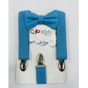 SET DE CARGADERAS Y CORBATIN AZUL