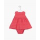 VESTIDO BABY NIÑA REF 31W-7002 CORAL